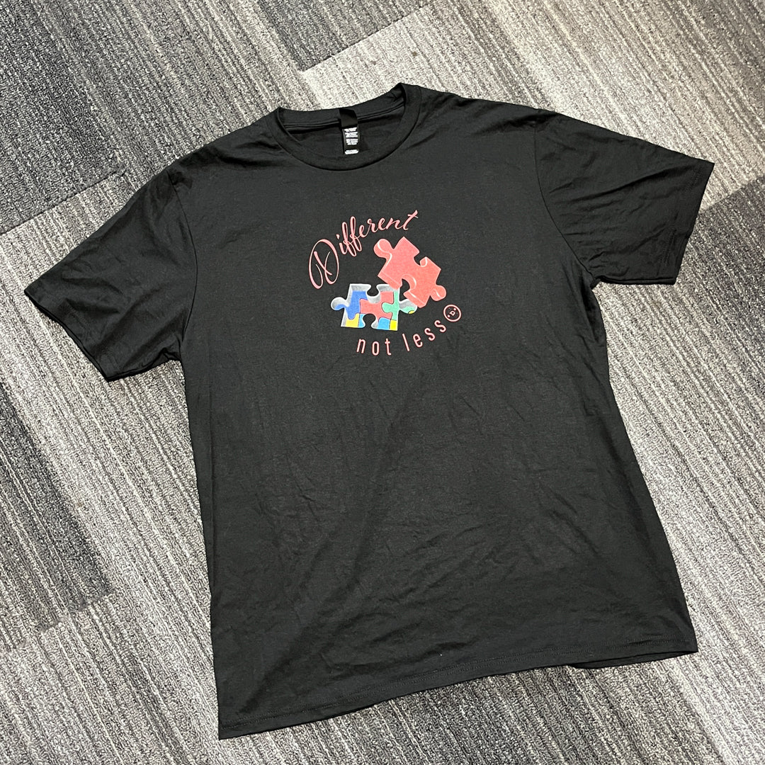 NEW! Different; Not Less T-Shirt - Devin's Designs